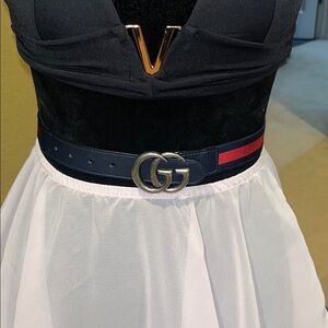Gucci Vintage Monogram buckle belt